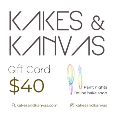 KAKES & KANVAS $40 Gift card
