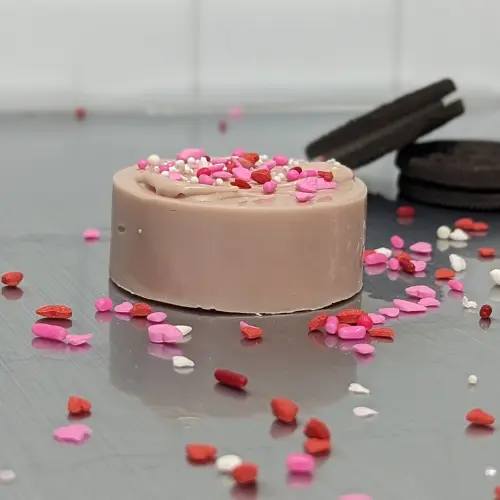 Valentines Ruby Chocolate Covered Oreo from Calgary local Kakes & Kanvas